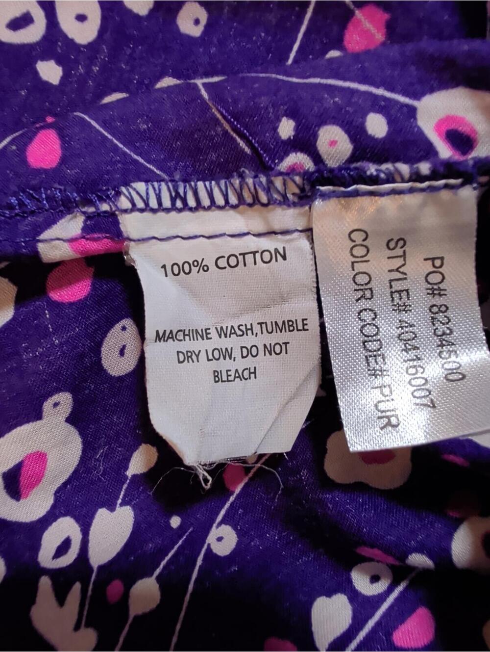 O'Neill Strapless Purple Floral Print Cotton  Dress Size 7 - Picture 7 of 7